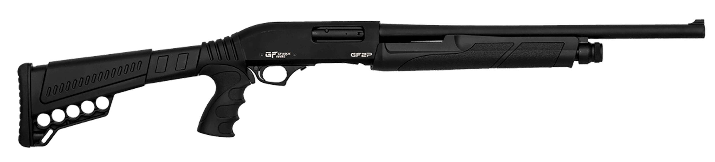 Gforce Arms GF2P12 12GA, 20in. Barrel, 7rd, Black Synth. Stock & Forend - Gray (GF2P12)