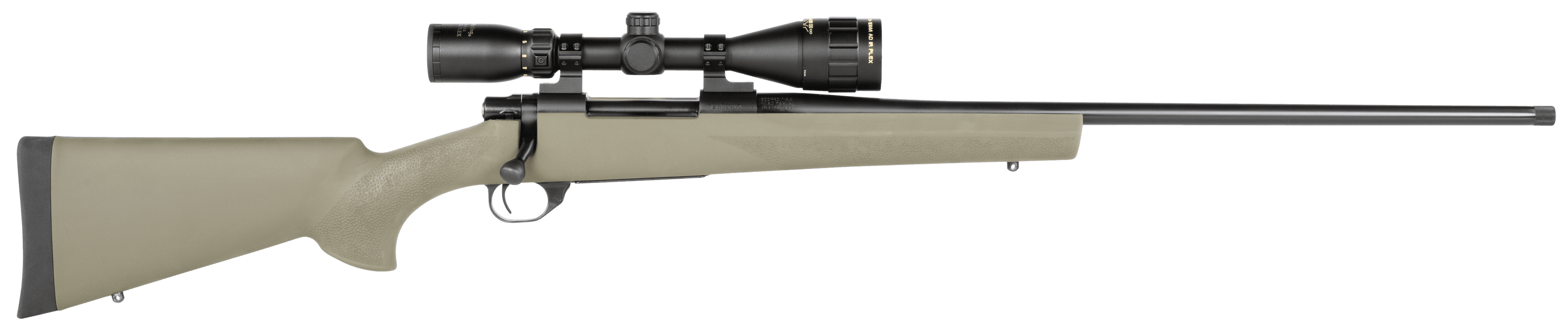 Howa HGP23PRCG M1500 Gamepro Gen2 300 PRC 3+1 24" Threaded Barrel, Blued Metal Finish, Green Fixed Hogue Pillar-Bedded Overmolded Stock, Includes GamePro 4-12x40mm Scope