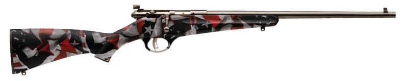 Savage Rascal 22LR 16.125in Bolt Action Rifle Red White Blue