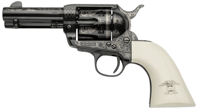Pietta Liberty Revolver 9mm 3.5 in. Ivory White Polimer Grip 6 rd.