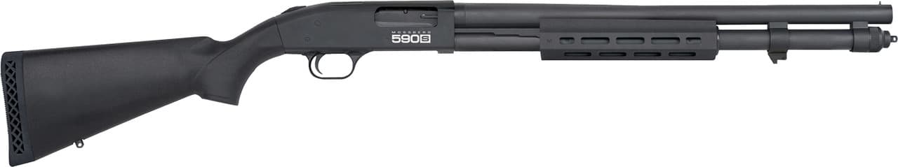 Mossberg 590S 12 Gauge 20 inch 13+1 Matte Blue and Black Stock Optic Ready