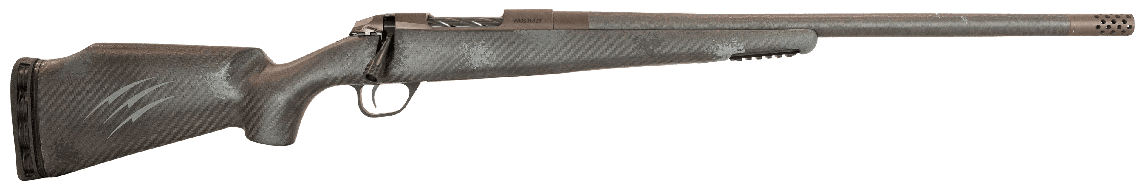 Fierce Firearms FCRG7PRC22TP Carbon Rage Full Size 7mm PRC 3+1 22" Black C3 Carbon Fiber Barrel, Tungsten Gray Cerakote Steel Receiver, Phantom Camo Fixed Monte Carlo Stock,