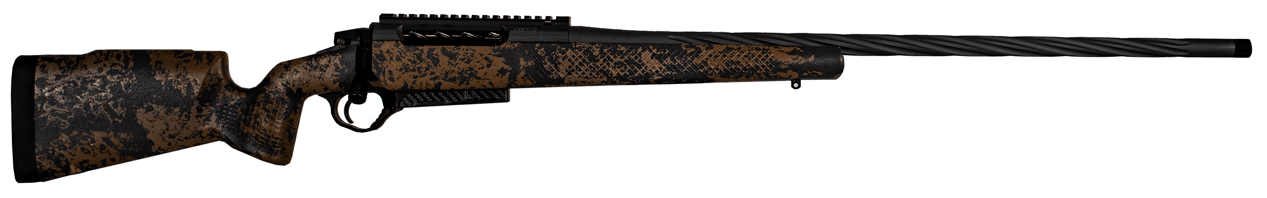 Seekins Precision 0011710123DS Havak PH2 Full Size 300 PRC 3+1 26" Charcoal Gray Fluted/Threaded Barrel, Black Picatinny Rail Stainless Steel Receiver, Desert Shadow Camo Fixed Synthetic Stock
