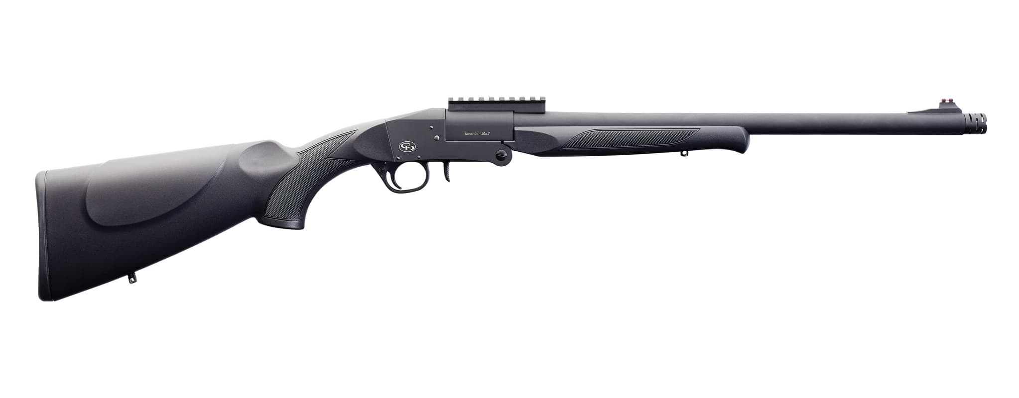 Charles Daly 101 12 Gauge 20 Inch Single Shot Synthetic Stock Fiber Optic Sight