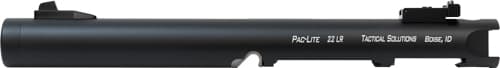 Tactical Solutions PLIV6TEMBNF Pac-Lite Barrel 22 LR 6" Threaded, Drilled & Tapped, Adj. Sights, Black Anodized for Ruger Mark IV & IV 22/45