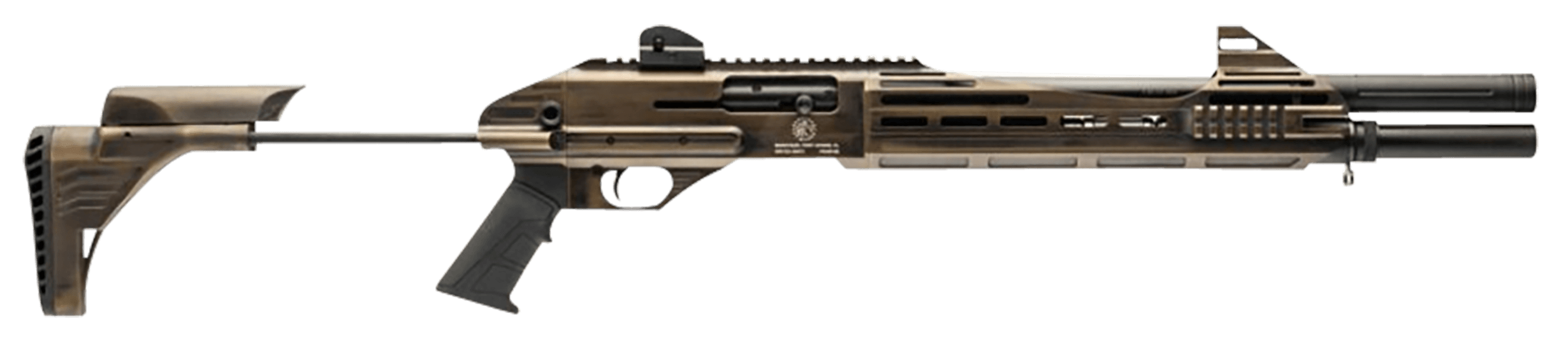 Garaysar Ft. Myers FEAR112 FEAR-112 12 Gauge 3" 5+1 18.50", Bronze Rec with Fixed Stock, Black Polymer Grip, Iron Sights
