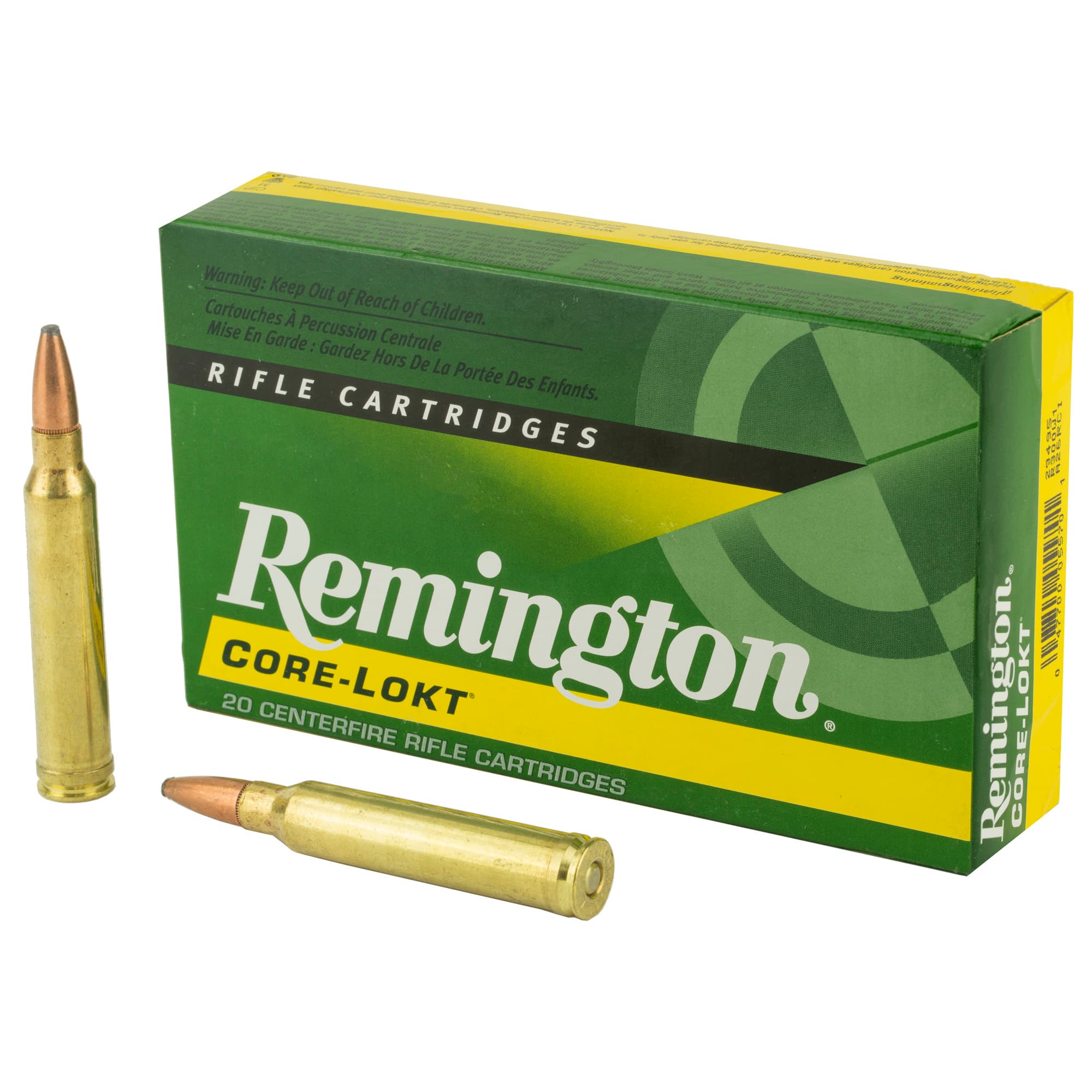 Remington Core Lokt 300 Winchester Magnum Pointed Soft Point 150 Grain 20 Rounds