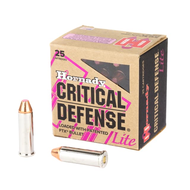 Hornady Critical Defense Handgun Ammo 38 Spl. Lite 90 gr. FTX 25 rd.