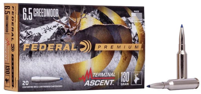 Federal Premium Rifle Ammo 6.5 Creedmoor 130 gr. Terminal Ascent 20 rd.