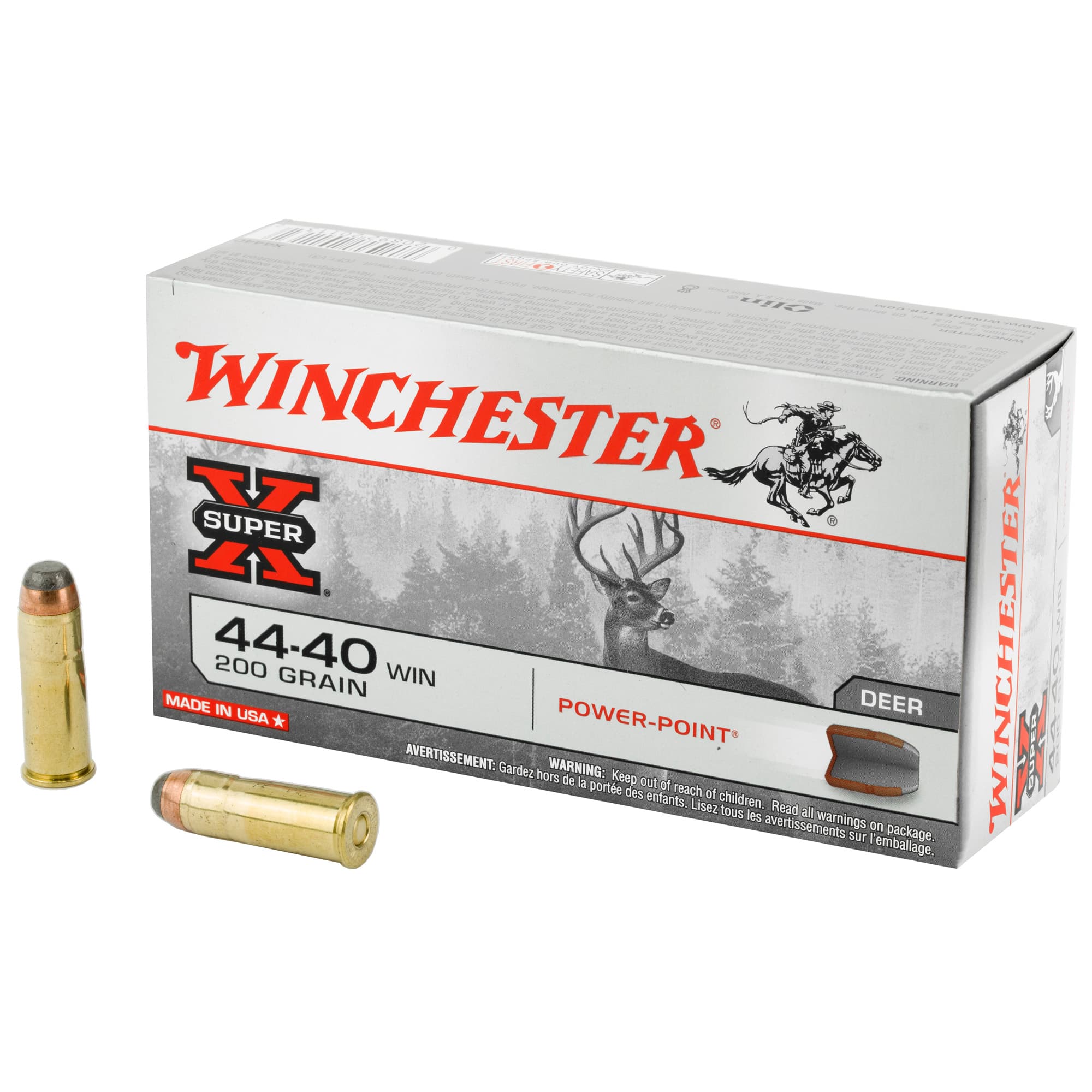 Winchester Super X 44-40 Winchester Power Point 200 Grain 50 Rounds