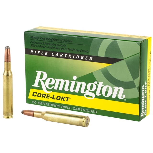 Remington, Core-Lokt, 270 Winchester, Soft Point, 150 Grain, 20 Rounds