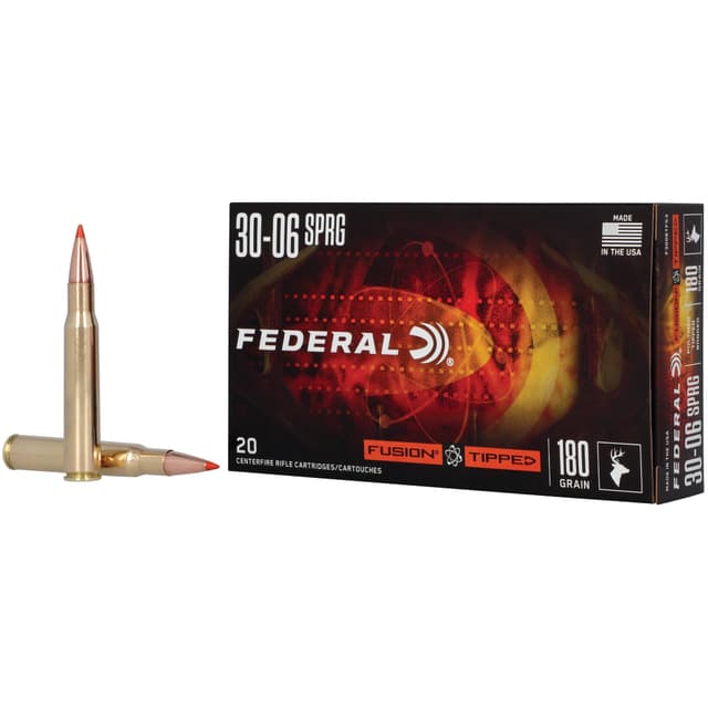 Federal, Fusion, 30-06 Springfield, Bonded Soft Point, 180 Grain, 20 Rounds