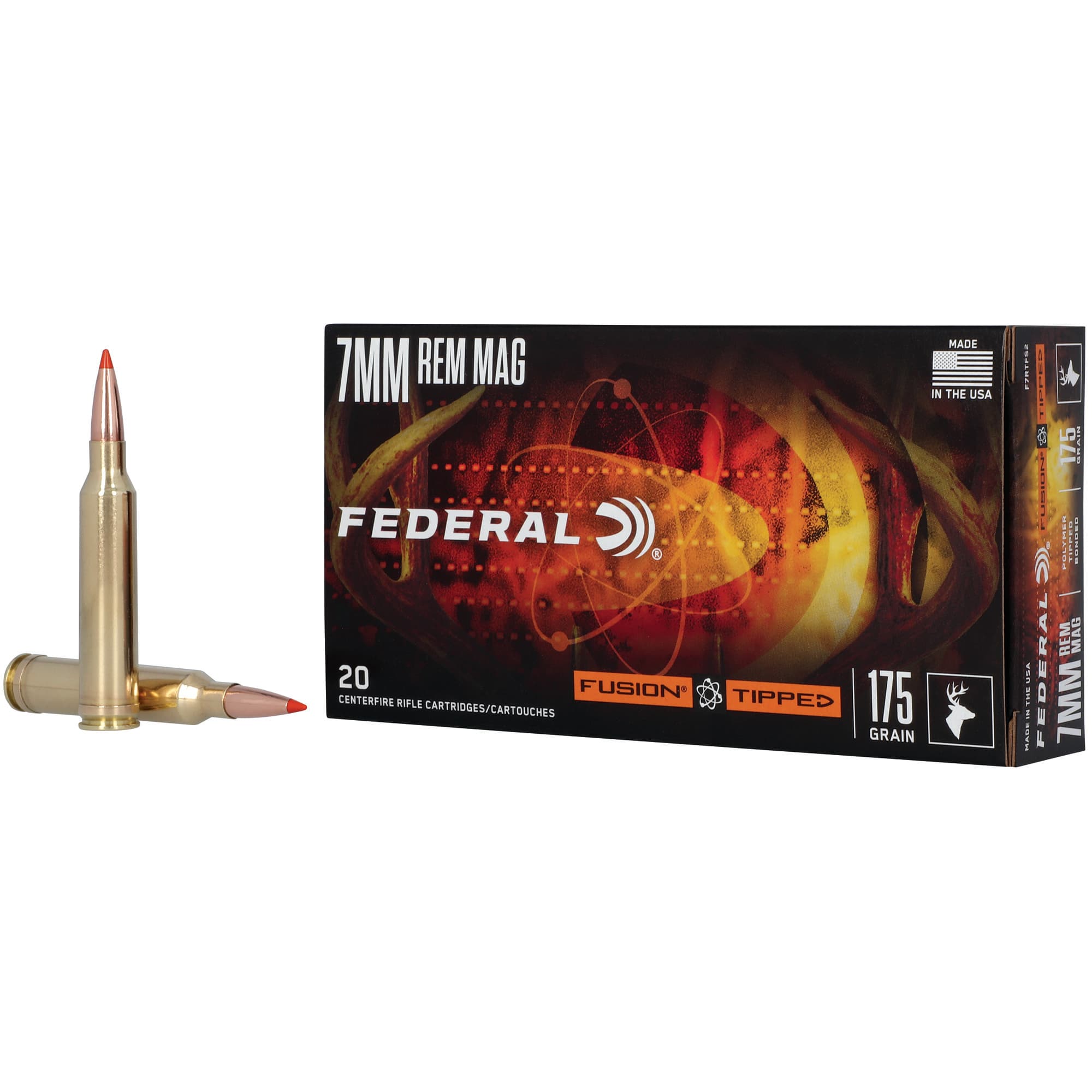 Federal F7RTFS2 Fusion 7mm 175gr Bonded Soft Point 20 Per Box/10 Case