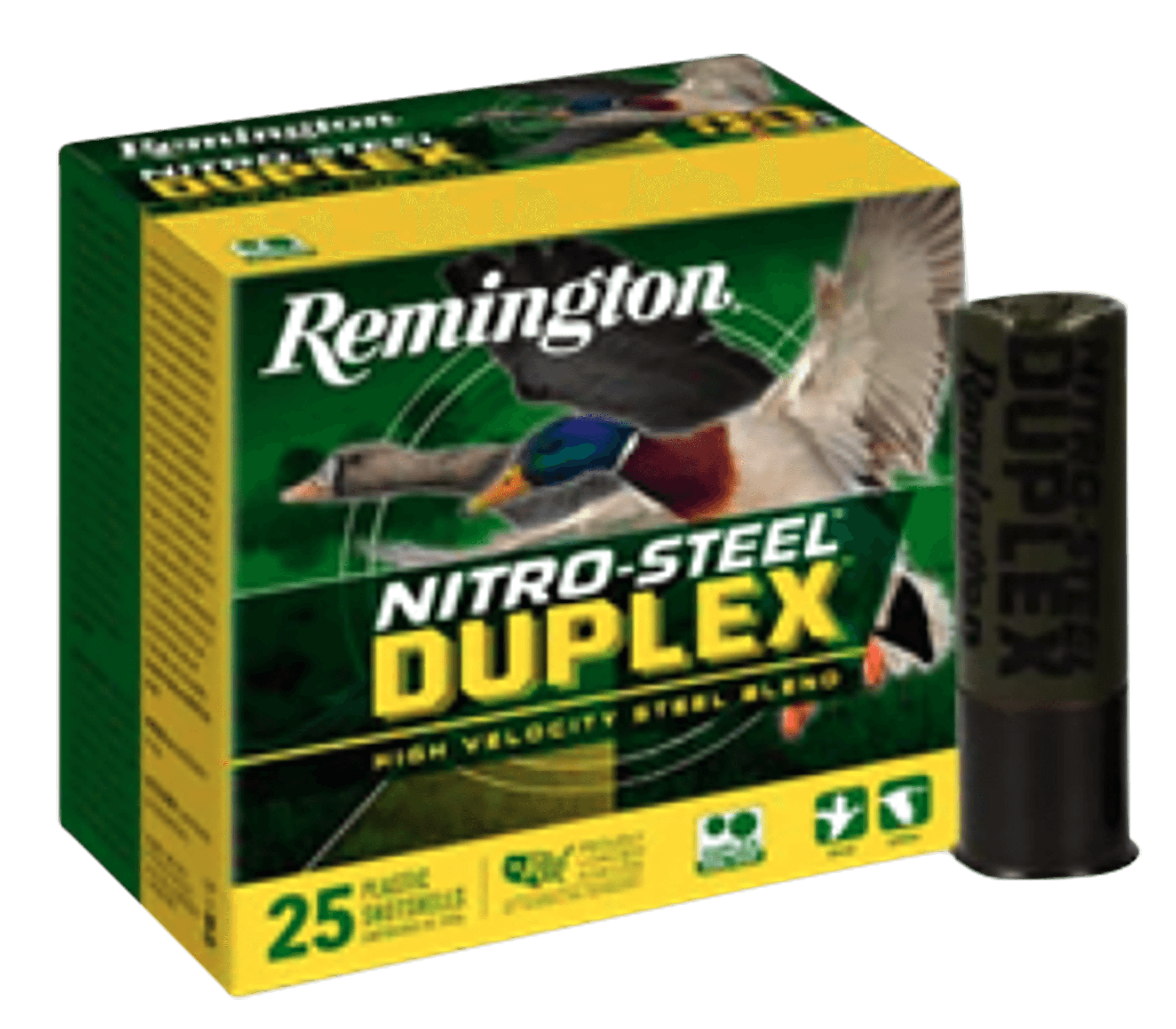 Remington Nitro Steel Duplex 12 Gauge BB and 4 Shot 1 1/4 Grain 25 Rounds