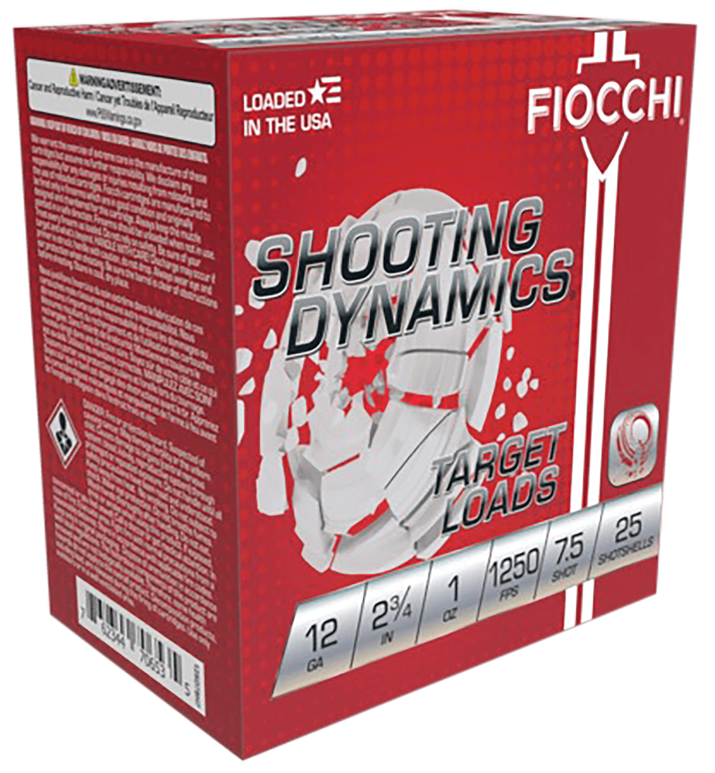 Fiocchi Shooting Dynamics Shotgun Loads 12 Gauge Shot 1 oz 25 rounds