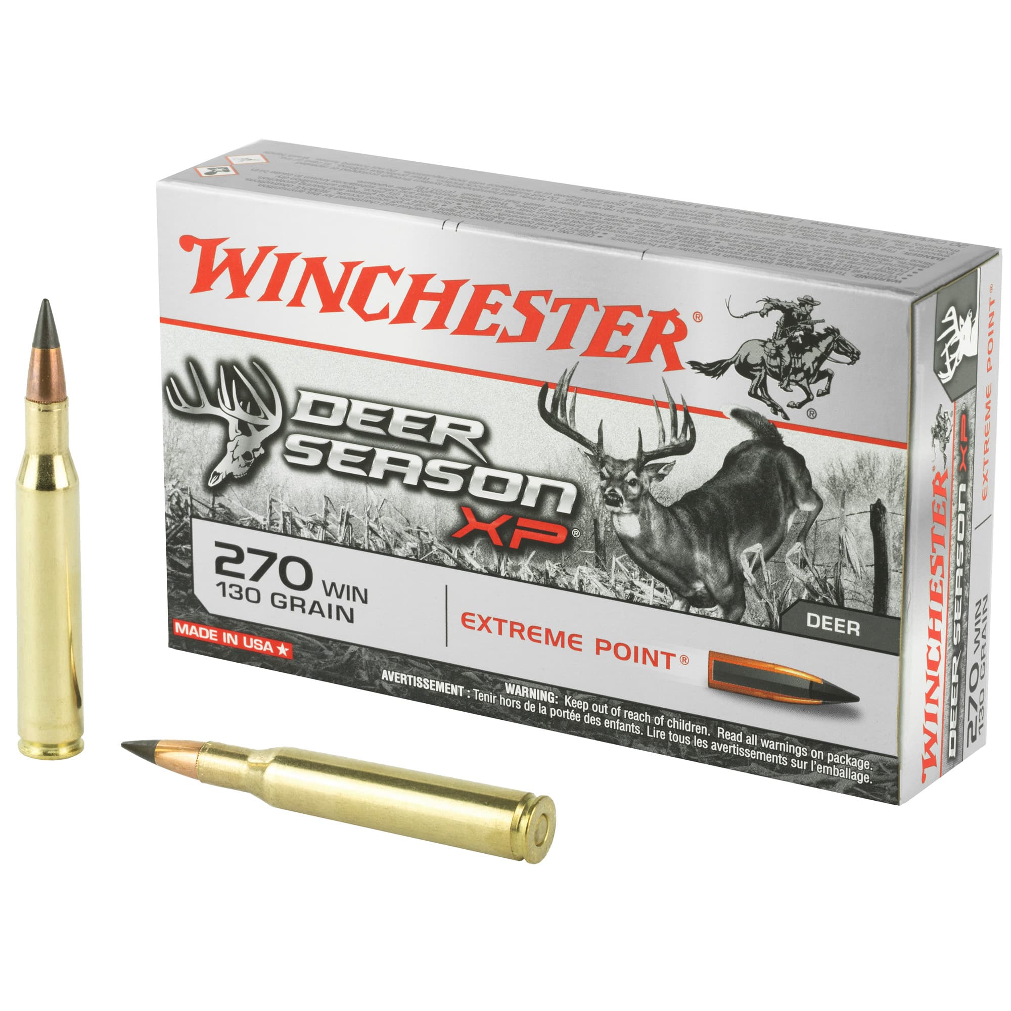 Winchester Deer Season Xp 270 Winchester Extreme Point 130 Grain 20 Rounds