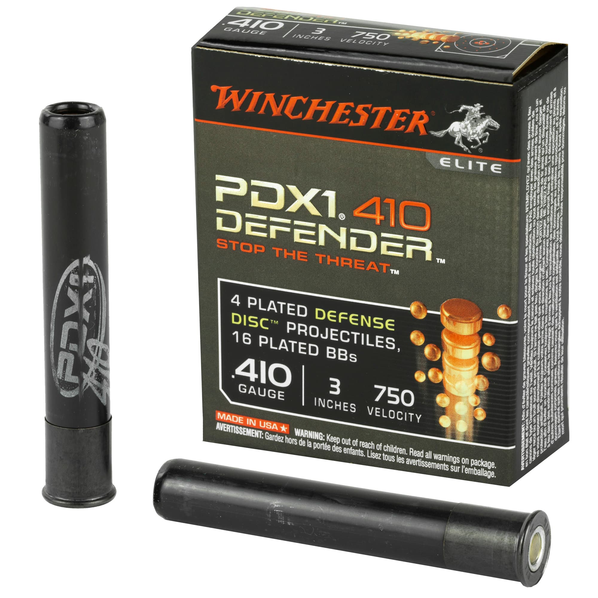 Winchester, Defender Defense Disc/BB Combo, 410 Bore, Discs and BBs, 4 Discs 16BBs, 10 Rounds