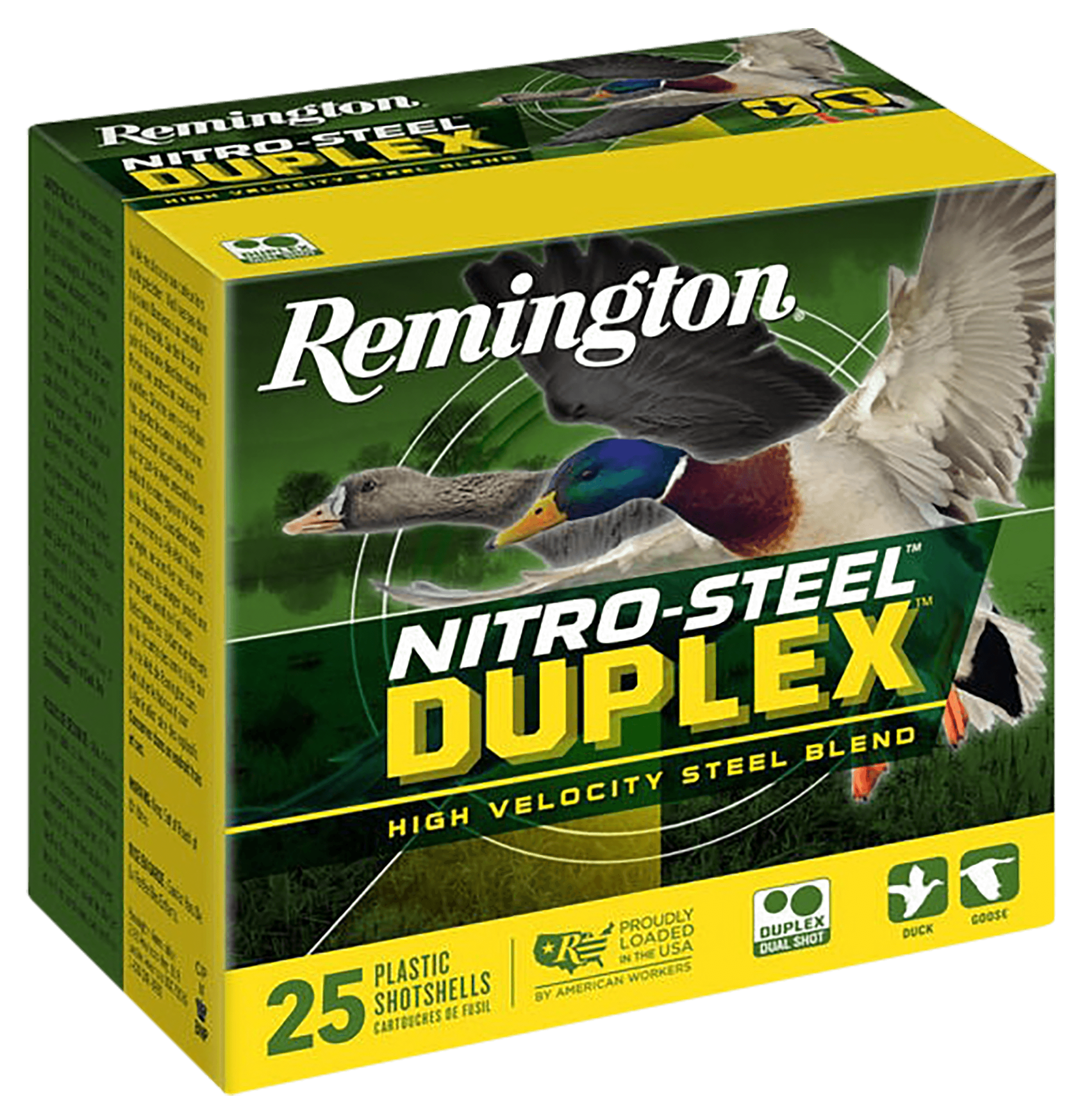 Remington Nitro Steel Duplex 12 Gauge 1 1/4 Grain Steel Shot 25 Rounds