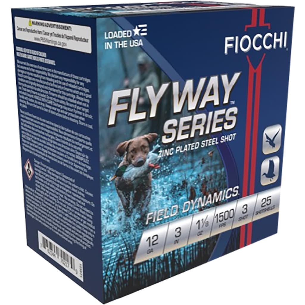 Fiocchi Flyway Shotgun Loads, 12 Gauge, Shot, 1 1/8 oz, 25 Rounds