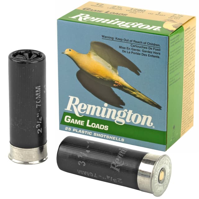 Remington, Game Loads, 12 Gauge, Lead Shot, 1 oz, 25 Rounds