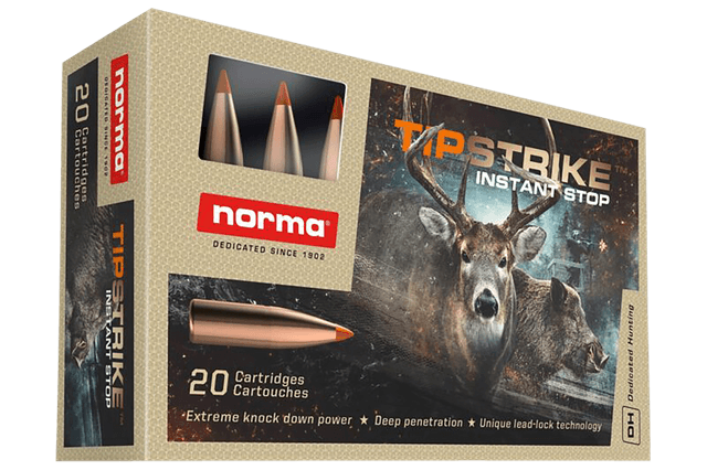 Norma Ammunition 20174352 Dedicated Hunting Tipstrike 308Win 170gr Polymer Tip 20 Rounds
