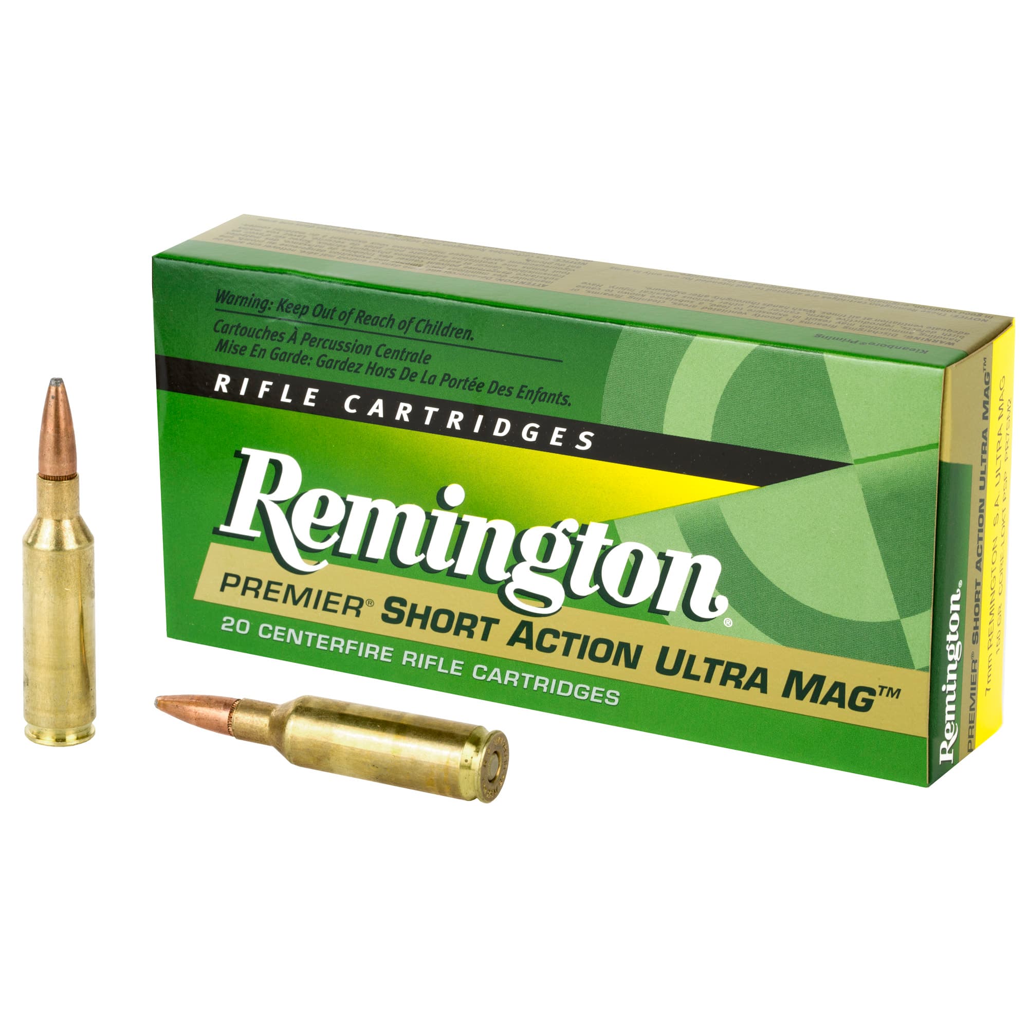 Remington Core-Lokt 7mm Rem SAUM Pointed Soft Point 150 Grain 20 Rounds