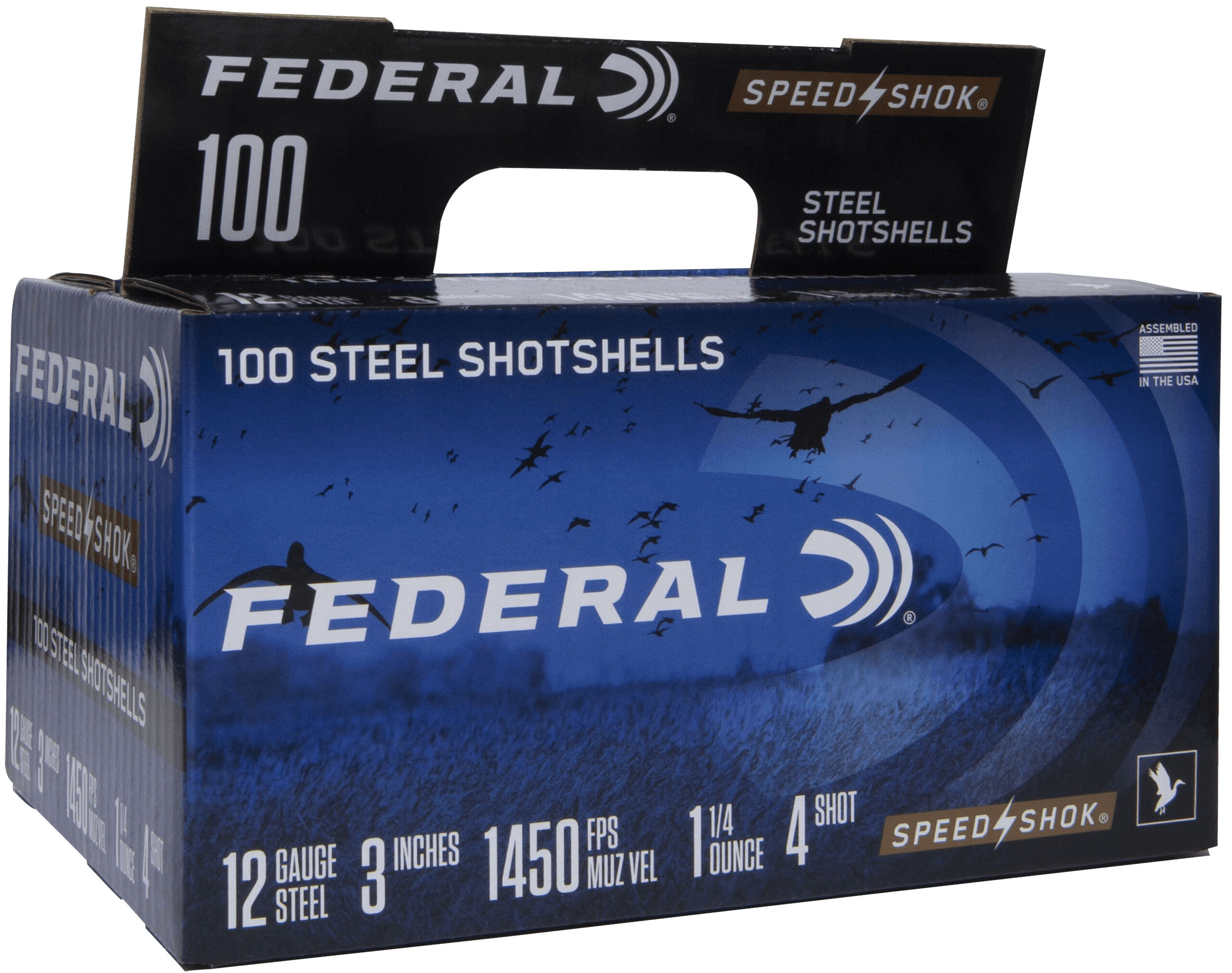 Federal Speed-Shok 12 Gauge 4 Shot 1 1/4 Ounce 100 Rounds