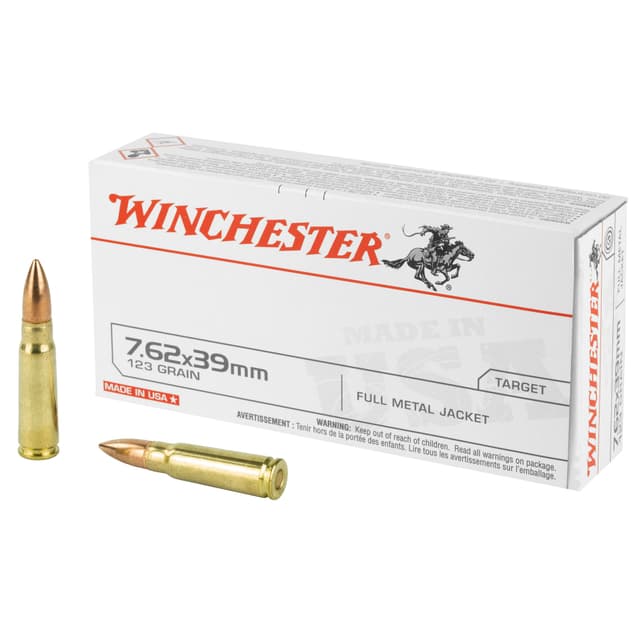 Winchester, USA Rifle, 7.62x39mm, Full Metal Jacket, 123 Grain, 20 Rounds