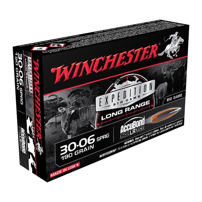 Winchester Expedition Big Game 30-06 Springfield Accubond LR 190 Grain 20 Rounds