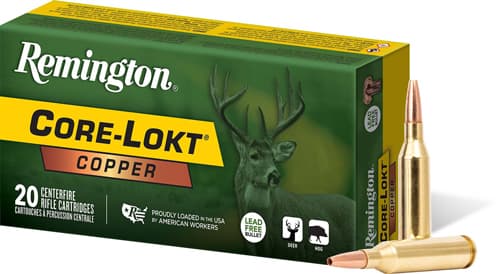 Remington Ammunition R27858 Core-Lokt Copper 300WinMag 180gr Copper Hollow Point 20 Rounds