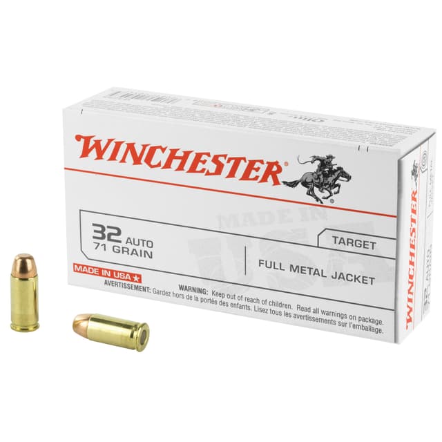 Winchester USA 32 ACP Full Metal Jacket 71 Grain 50 Rounds