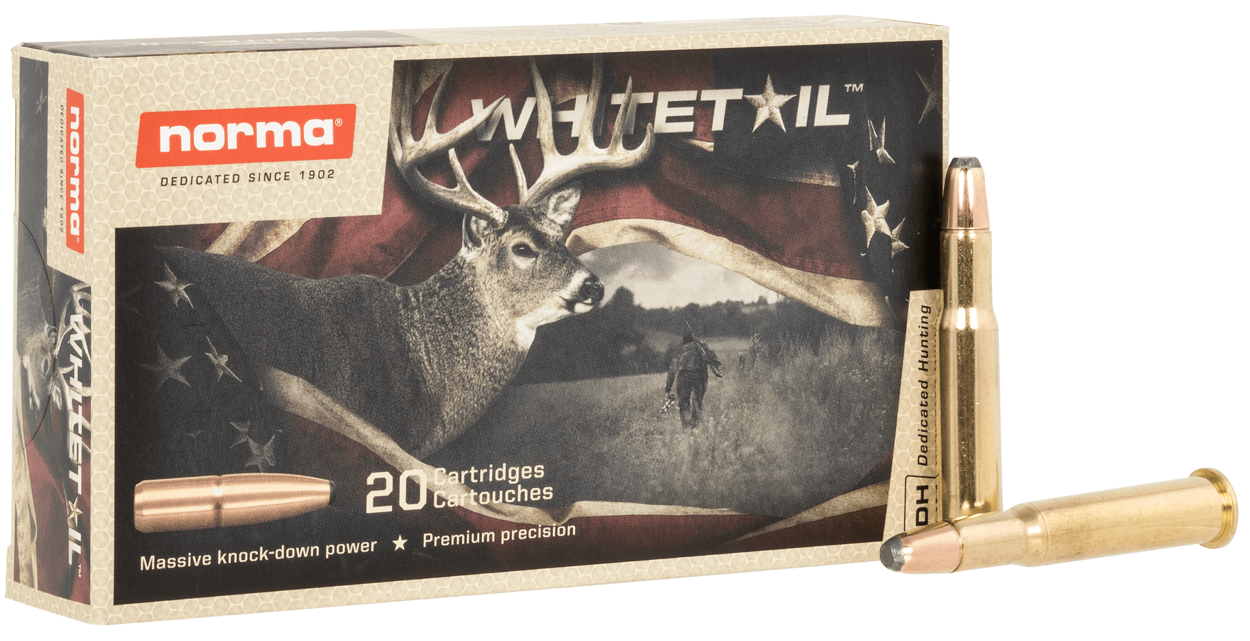 Norma Ammunition 20177672 Whitetail 30-30Win 150gr Soft Point 20 Rounds