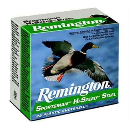 Remington Sportsman Hi-Speed Steel Loads 12 Gauge Steel Shot 1 1/4 Grain 25 Rounds