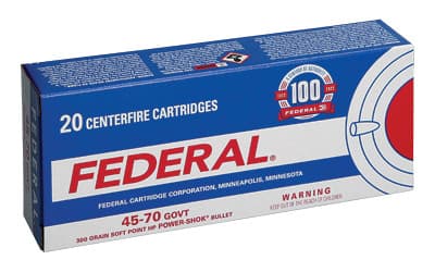 Federal Power-Shok 45-70 Government Soft Point 300 Grain 20 Rounds
