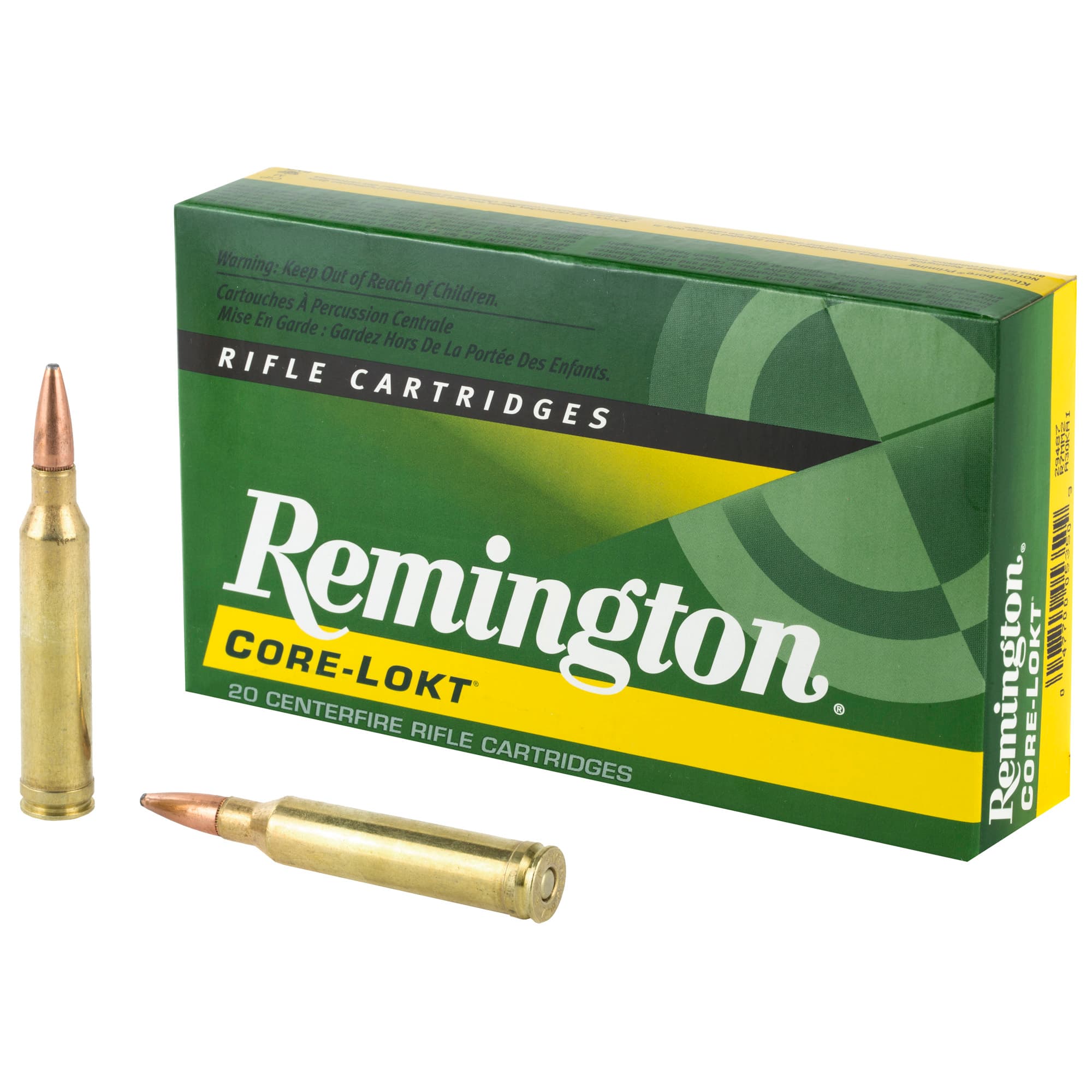 Remington, Core-Lokt, 7mm Remington Magnum, Pointed Soft Point, 150 Grain, 20 Rounds