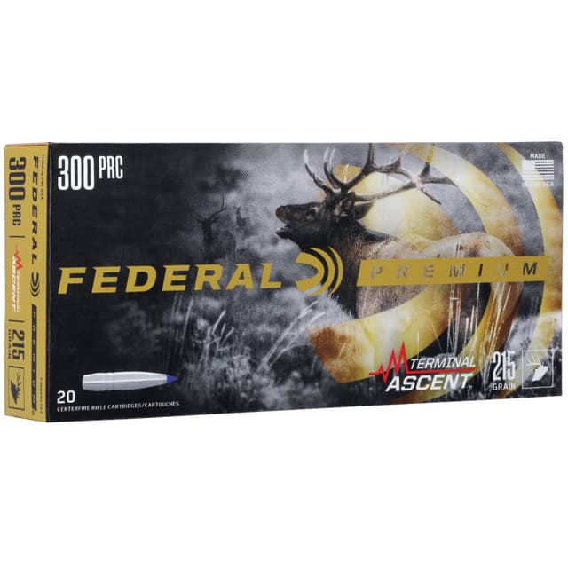 Federal Premium 300PRC 210gr Terminal Ascent 20 Per Box