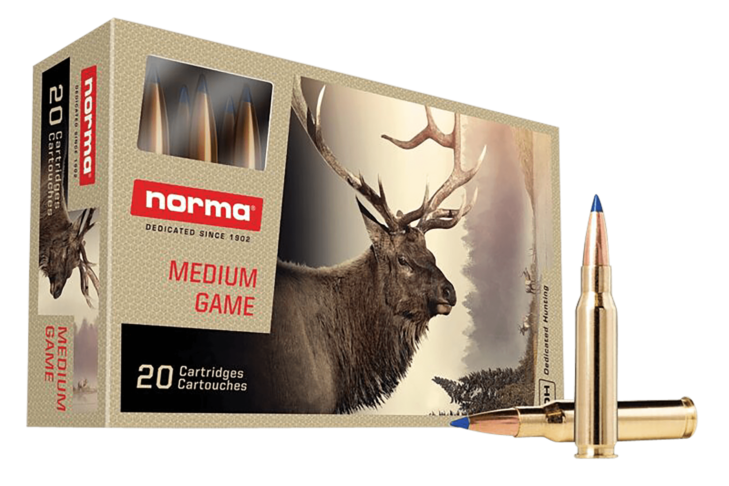Norma Ammunition 20176412 Dedicated Hunting Bondstrike 308Win 180gr Bonded Polymer Tip 20 Rounds