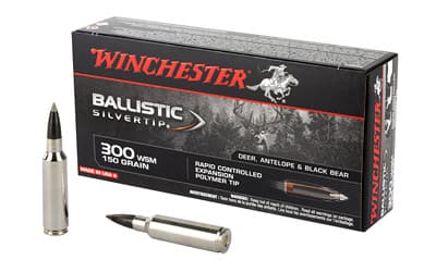 Winchester Ballistic Silvertip 300 Winchester Short Magnum Polymer Tip 150 Grain 20 Rounds