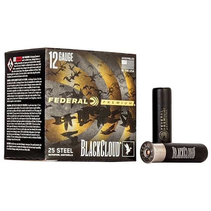 Federal Black Cloud FS Steel Load 12 Gauge BB Shot 1 1/2 Ounce 25 Rounds