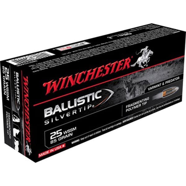 Winchester Ballistic Silvertip 25 WSSM Polymer Tip 85 Grain 20 Rounds