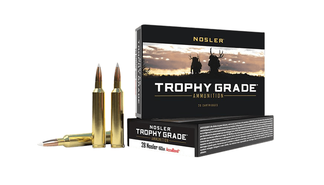 Nosler Trophy Grade 28 Nosler AccuBond Spitzer 160 Grain 20 Rounds