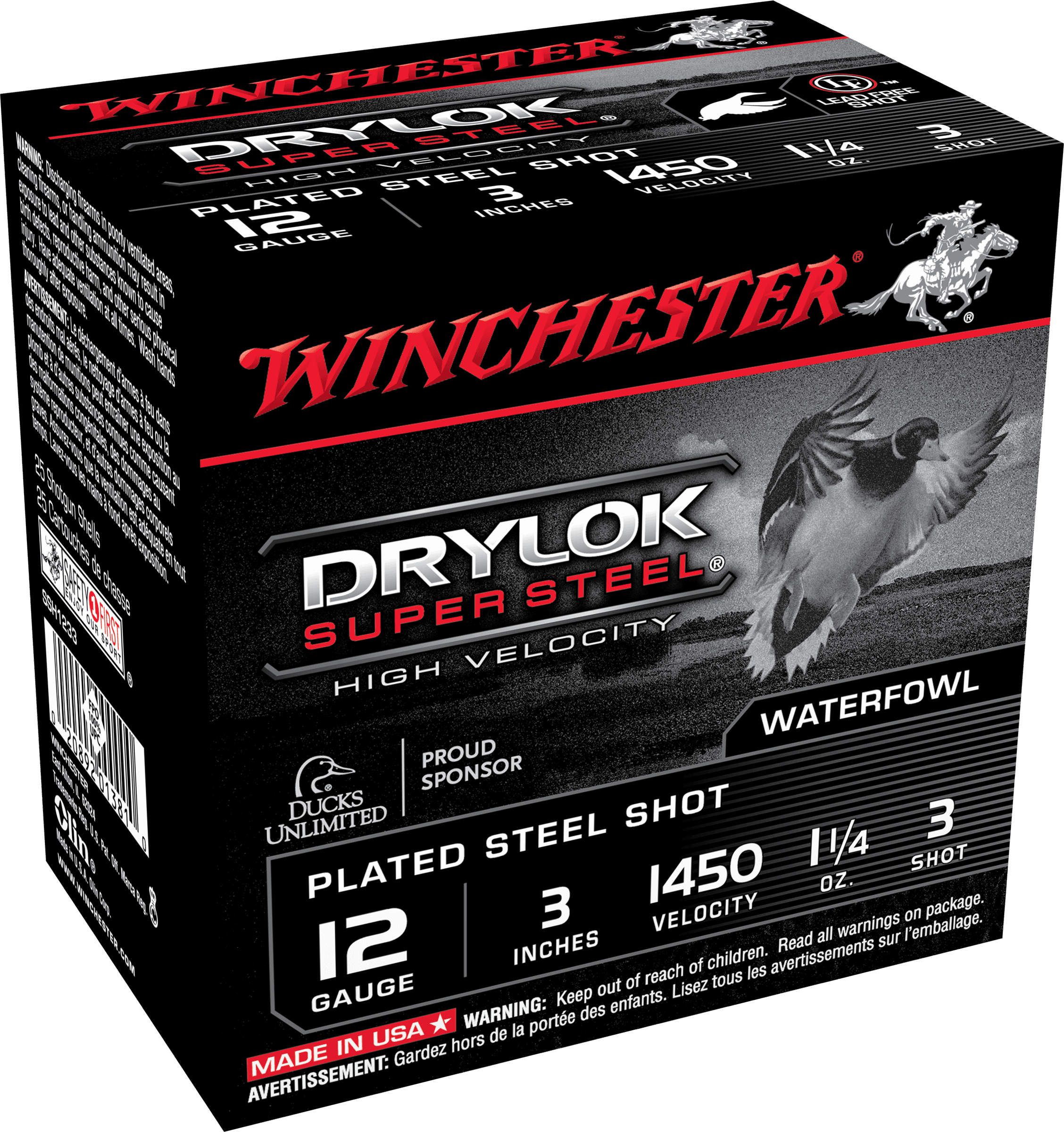 Winchester Drylok High Velocity 12 Gauge Plated Load 1 1/4 Grain 25 Rounds