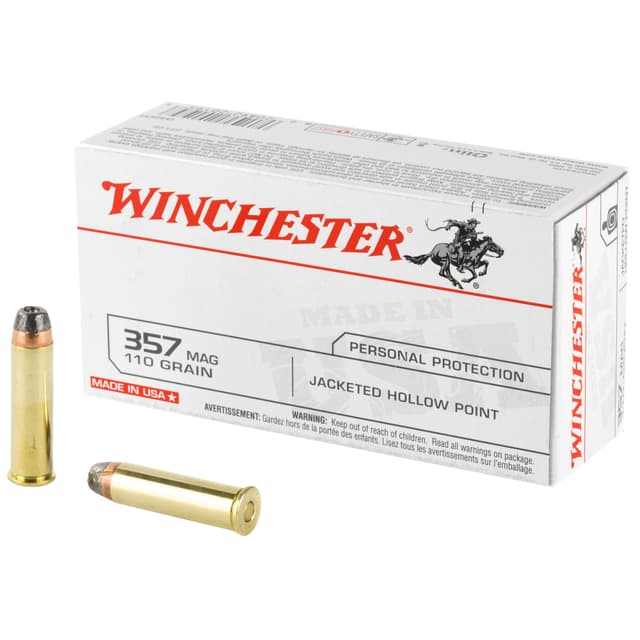 Winchester Best Value Ammo 357 Magnum Jacketed Hollow Point 110 Grain 50 Rounds