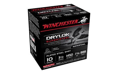 Winchester Supreme High-Velocity Drylok Super Steel 10 Gauge Bbb 1 3/8 oz 25 Rounds
