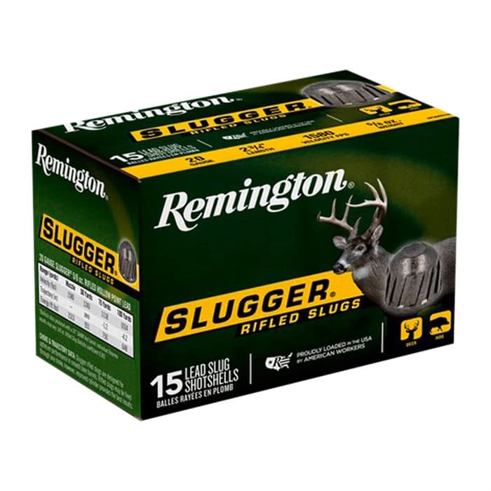 Remington Slugger 20 Gauge Hollow Point 5/8 Grain 15 Rounds