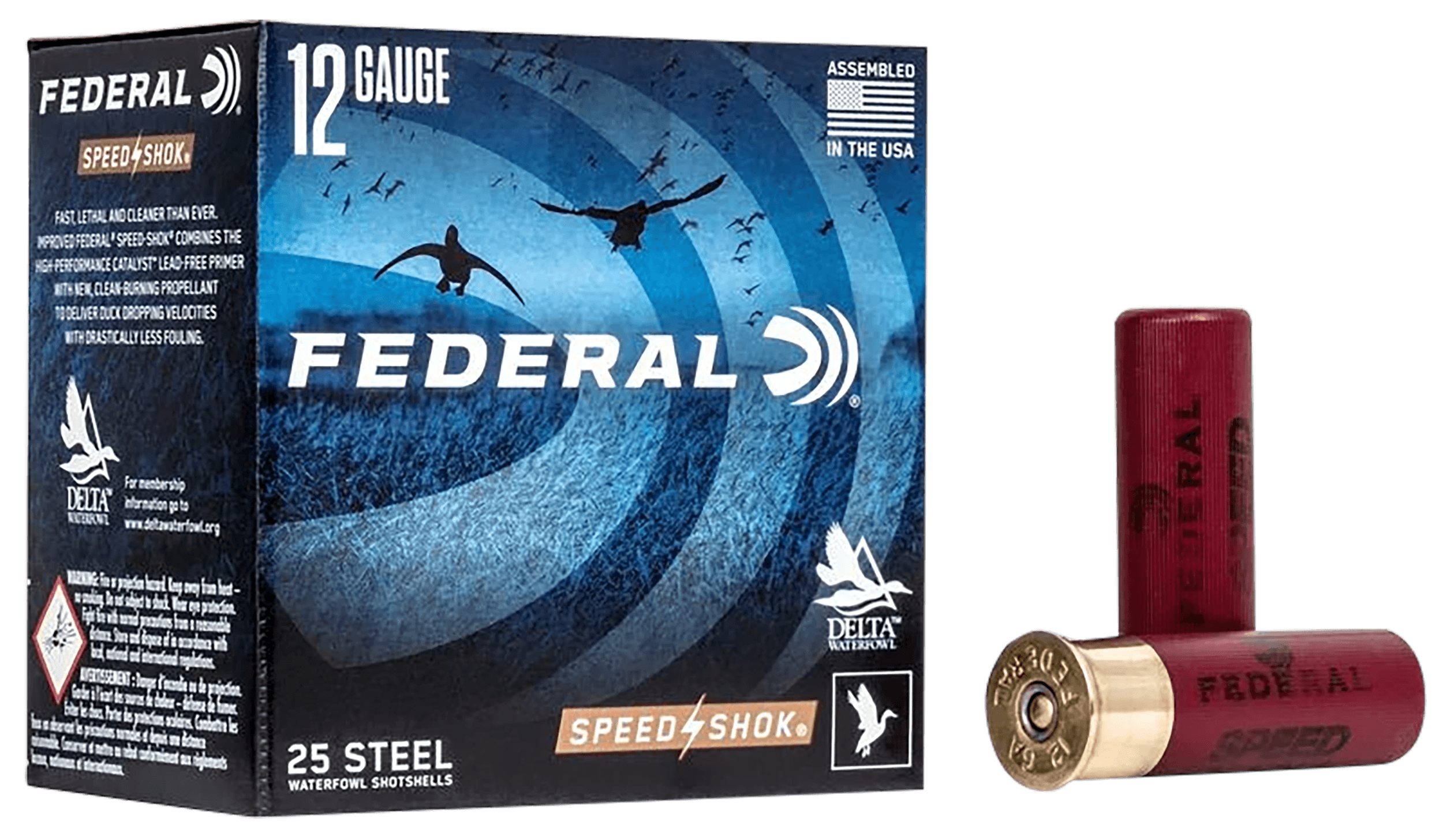 Federal Speed-Shok 12 Gauge Steel Shot 1 1/8 Grain 25 Rounds