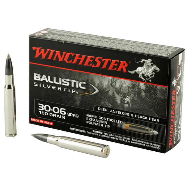 Winchester Ballistic Silvertip 30-06 Springfield Polymer Tip 150 Grain 20 Rounds