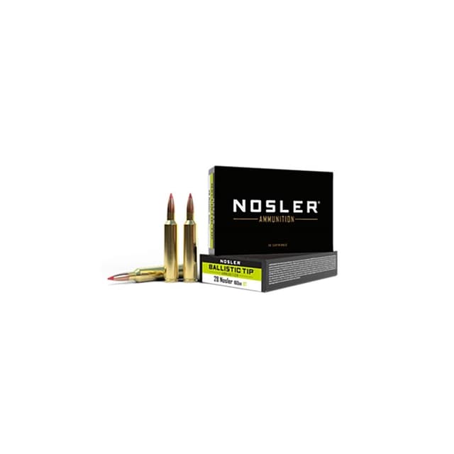 Nosler Ballistic Tip 28 Nosler Spitzer Ballistic Tip 160 Grain 20 Rounds