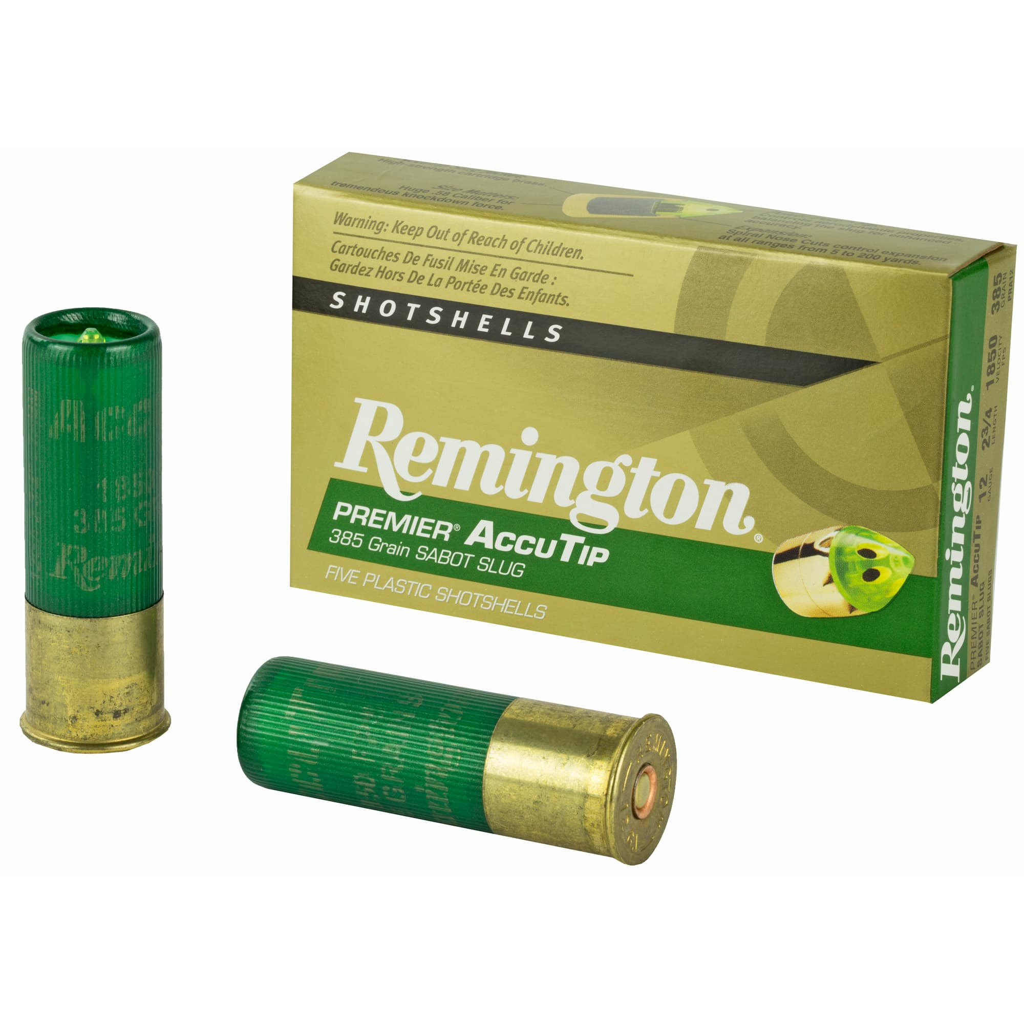 Remington Premier AccuTip Sabot Slugs 12 ga. 2.75 in. 385 gr. 5 rd.