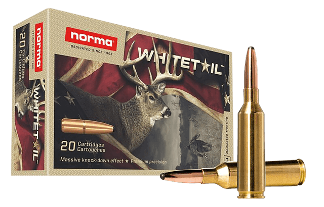 Norma Ammunition 20166592 Dedicated Hunting Whitetail 6.5PRC 140gr Pointed Soft Point 20 Rounds